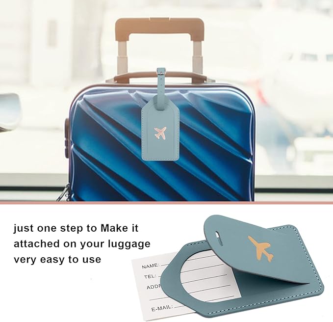 Melsbrinna Rfid Passport Holder for Travel women/Men Set Travel Suitcase Tag, Cute Passport Wallet Rfid Blocking Card Slots, Rfid Passport Cover/CaseTravel Wallet (Green1)