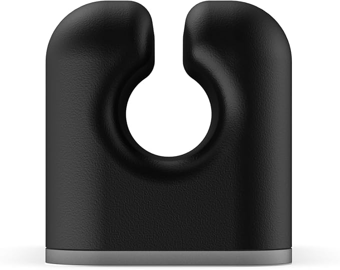 OTTOCAST Mini Cable Management Clip Kit with Adhesive, Cord Organizer, Wire Holder for Desk, Nightstand, Phone Charger, Computer, Home, Office, Car, Black, 5 Pack