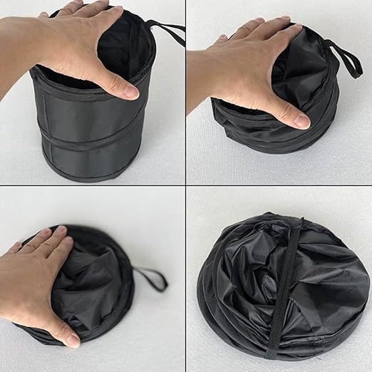 Xiaokeis 2 Pack Car Trash Bag, Mini Collapsible Pop-up Cars Garbage Can, Waterproof Hanging Car Trash Can, Cars Trashs Bin, Accessoriesfor Camping, Traveling & Outdoor