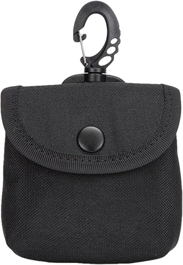 Tactical Key Pouch - Military EDC Pocket Pouch as Keychain Coin Purse Battery Cigarette Case Mini Tool Organizer ID Card Holder Waist Case Earphone Pack (Black-1pc)