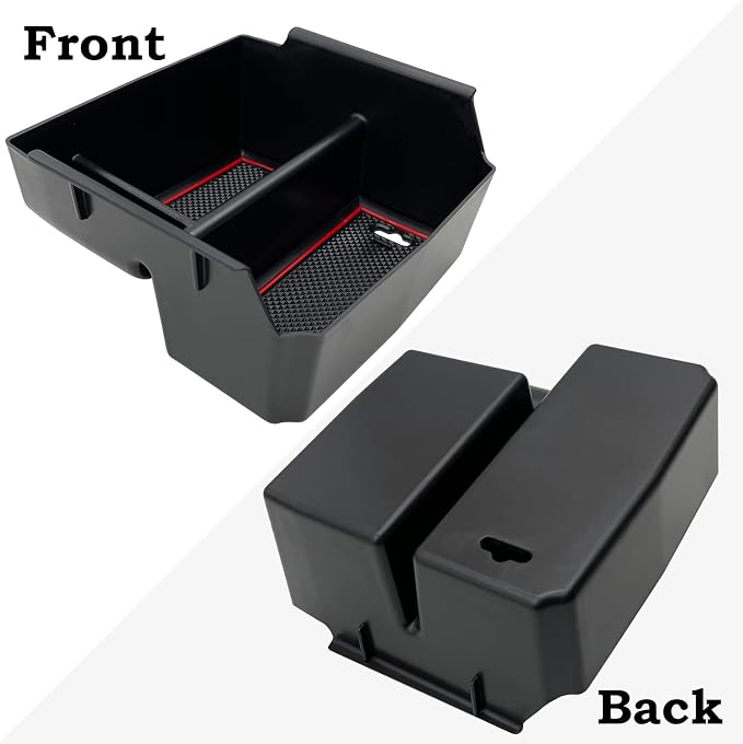 Compatible with Jeep Wrangler JK and JKU Accessories 2011-2018 Center Console Organizer Tray (Red)