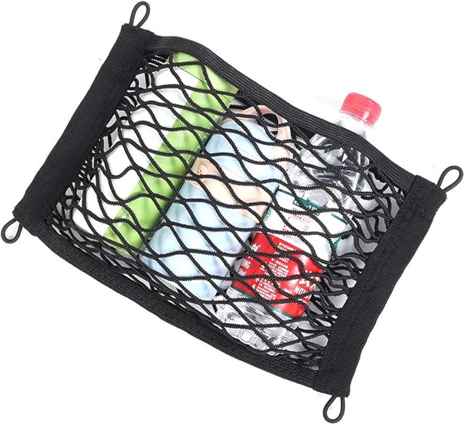 for Universal Elastic mesh net Trunk Bag Car Elastic Netting Carrier Car Trunk Side Cargo Luggage Elastic Storage Net Mesh Pocket Organizer(45 * 25cm)