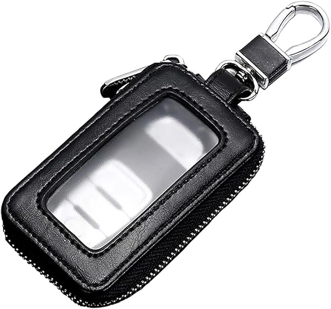 vvag Premium Car Key Fob Case Genuine Leather Car Smart Key fob Holder Car Remote Keychain Bag Universal
