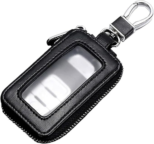 vvag Premium Car Key Fob Case Genuine Leather Car Smart Key fob Holder Car Remote Keychain Bag Universal