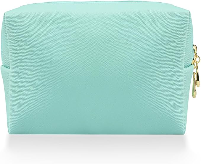 Small Makeup Bag Portable Cosmetic Bag for Women Makeup Pouch Waterproof Toiletry Bag for Travel (Green, Normal)