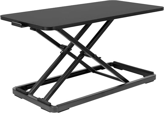 Mount-It! Standing Keyboard Tray, Height Adjustable Keyboard and Mouse Riser for Desk, Sit Stand Keyboard Platform, Large 23.6" x 11.8” Surface for Keyboard, Mouse or Laptop