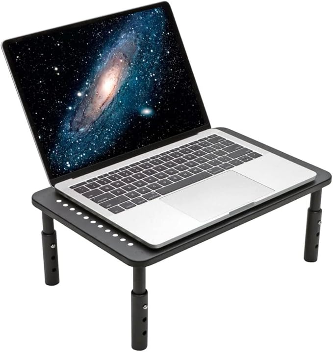 Tripp Lite Computer Monitor Stand, Adjustable Height, 14 x 9 in., Metal, Black (MR1411M)
