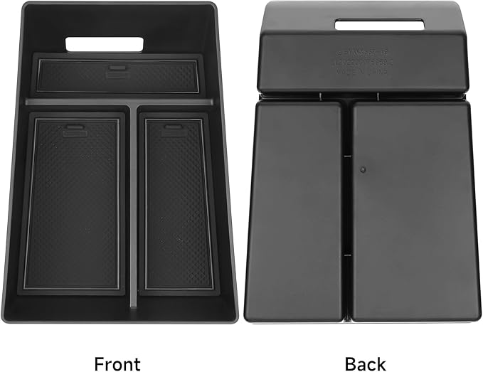 Center Console Organizer Tray Compatible with BMW 2019-2025 2026 X5 G05 / X7 G07 & 2020-2025 2026 X6 G06 Accessories Armrest Storage Box ABS Console Insert Tray Container