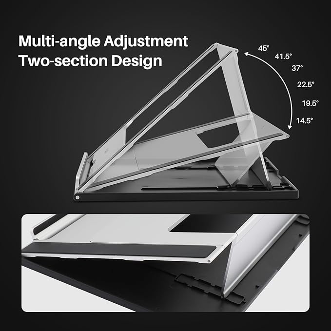 HUION ST200 Adjustable Drawing Tablet Stand Laptop Stand for 10-16inch Laptop, Tablet, Drawing Monitor
