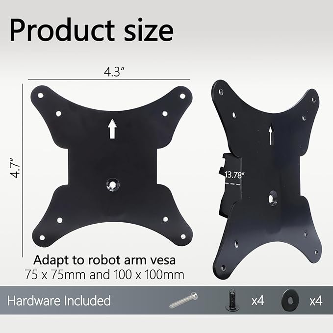 Z27K G3 Vesa Mount Adapter Compatible with HP Z Serie G3 Monitor(Fit Z24F,Z24M,Z24N,Z24U,Z24Q,Z25XS,Z27K,Z27U,Z27Q,Z27XS,724pu,724pf,724pn)??5x75 to 100x100 Wall Mount Bracket