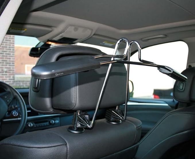 Zento Deals Chrome Car Seat Coat Rack Hanger 2 Pack - 11in to fit onto Most headrests…