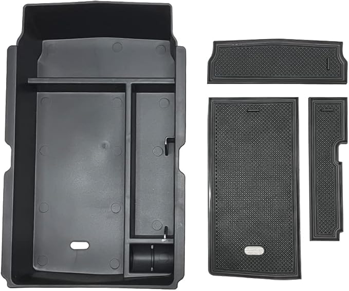 Vesul Center Console Organizer Compatible with Honda CRV CR-V 2026-2023 Car Accessories for 2023+ CR-V Hybrid, ABS Plastic, Black ABS Insert Tray Storage Box Glove Pallet
