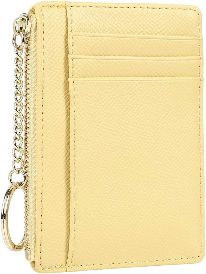 Women's 8 Cards Slim Minimalist Card Holder Coin Changes Purse Keychain Front Pocket Wallet | 8 Cards, Slim, Minimalist, Coin Changes, Purse, Keychain
