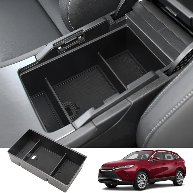 MARCHFA Center Console Organizer Tray Compatible for 2021 2022 2023 2024 2025 Toyota Venza Accessories Armrest Storage Box Insert Tray Organizer