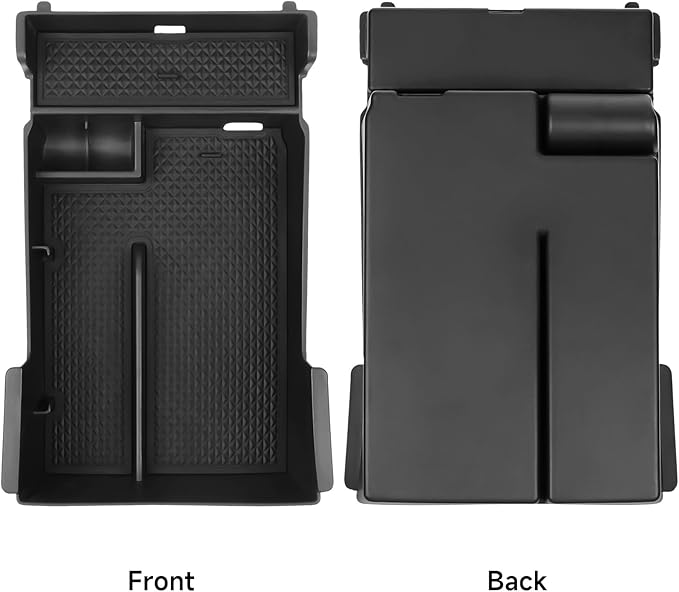 Center Console Organizer Tray Compatible with Mazda 3 Accessories 2019-2025 2026 Armrest Storage Box ABS Console Insert Tray Container