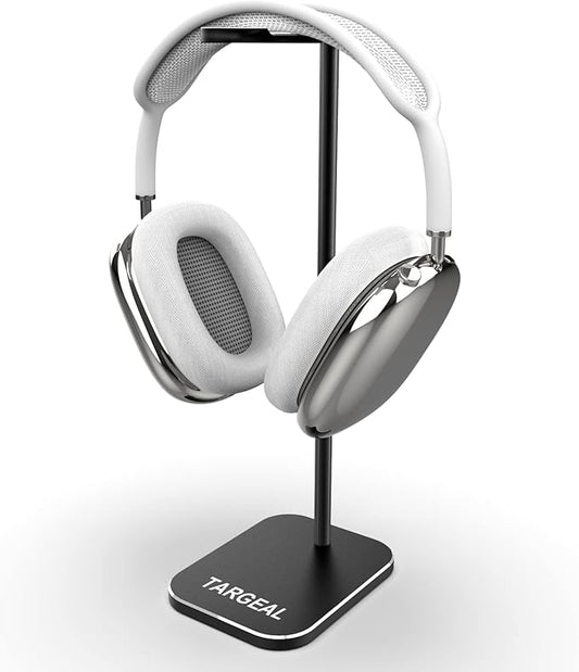 Headphone Stand - Aluminum Gaming Headset Holder for Desk - Computer Game Hardware and Accessories - Gamer Storage Gifts for Men - Black