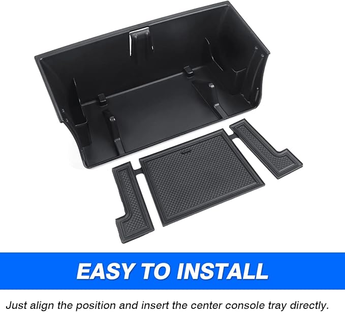 Karltys Center Console Organizer Tray for Land Rover Defender Accessories 90 110 130 2020-2025 2026, Durable ABS Middle Console Organizer Central Storage Box with Non-Slip Mat