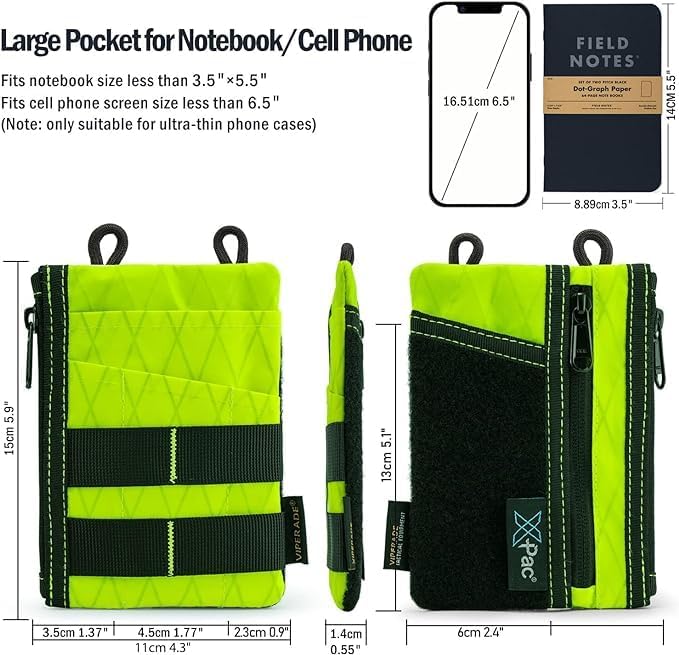 VIPERADE VE16 X-pac Multitool Organizer - 7 Pocket EDC Pouch for Everyday Carry, Men's Wallet