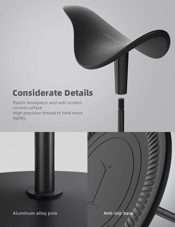 Lamicall Headphone Stand, Desktop Headset Holder - Desk Earphone Stand, for All Headsets Such as Airpods Max, HyperX Gaming Headphones, Beats, Senn heiser Music Headphones Gifts