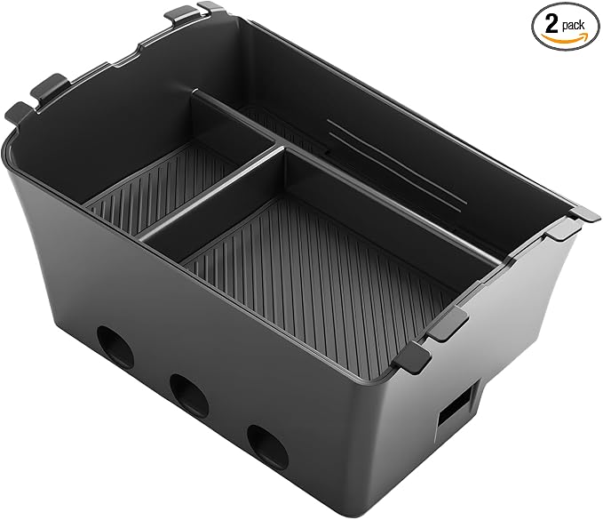 SKTU 2-Pack for 2026 Hyundai Palisade Center Console Organizer for 2026+ Hyundai Palisade Calligraphy Double Layers Console Tray Hyundai Palisade 2026 Accessories with Coin Holder (Calligraphy Only)