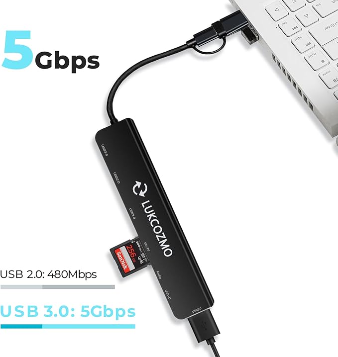 USB C Docking Station with Ethernet, 8 in 1 Docking Station to HDMI Adapter Displayport SD TF Card Reader, USB, 100W PD for USB C Thunderbolt 3 Laptops (Black)