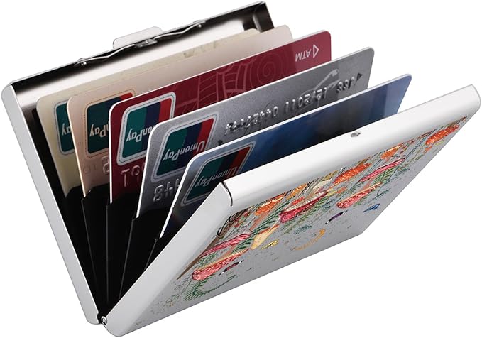 BONSYL® Credit Card Holder, RFID Blocking Slim Metal Credit Card Wallet, with Card Slots, for Women and Men. | RFID Blocking