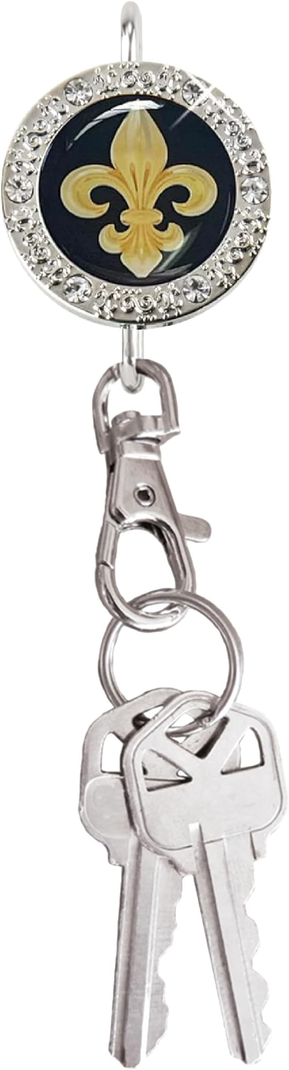 Women’s Bag Charm Key Finder, Car Keychain Hook, Cute Purse Organizer & Tote Bag Accessories, Gifts for Mom - Bling