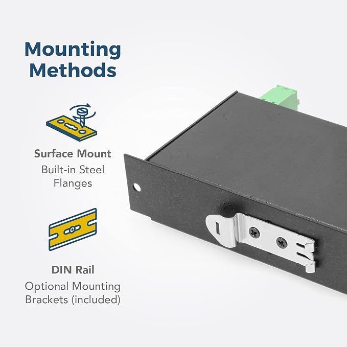 Coolgear 4 Port Managed USB 3.2 Gen 1 Hub with 15KV ESD Surge Protection and Individual Port Control for PCs