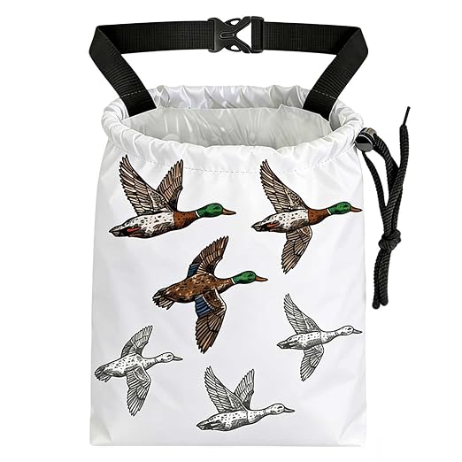 Wild Ducks Car Trash Bag - Waterproof Car Trash Bag Hanging Leakproof Car Garbage Bag - Washable Reusable Trash Bag for Car Interior Hanging Organizer Storage Vehicle Travelling Camping