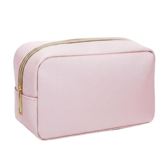 Sweetude 1 Pcs Makeup Bag Bulk for Women Preppy Gift PU Leather Cosmetic Bag Small Skincare Toiletry Pouch Wedding Travel Cosmetic Pouch for Bridesmaid Bride Mother Gift Favors (Pastel)