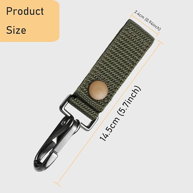 Heavy Duty Belt Keeper Clip, Strong Metal Police Key Chain Clip for Law Enforcement Police Belt Accessories