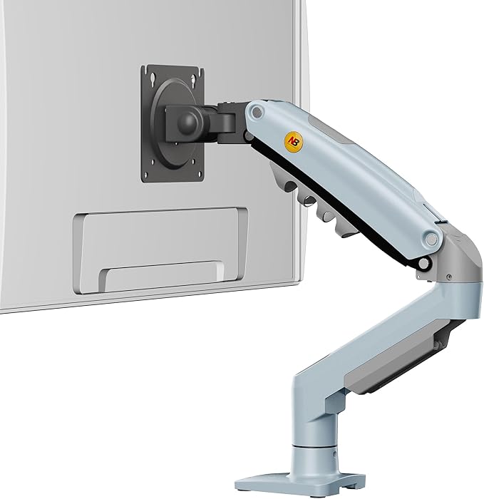 Monitor Mount,Fits 17-30" or Bigger Computer Monitors(Within 19.8lbs), Adjustable Stand with Tilt Rotation Swivel Function, Desk Mount F80 Series (Lake Blue)