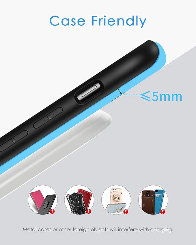 NANAMI Upgraded Fast Wireless Charger, Wireless Charging Stand for iPhone 17/17 Air/16/16 Plus/16 Pro/16 Pro Max/15/14/13/12 & Phone Charger Dock for Samsung Galaxy S26/S25/S24/S24 Ultra/S23/S22