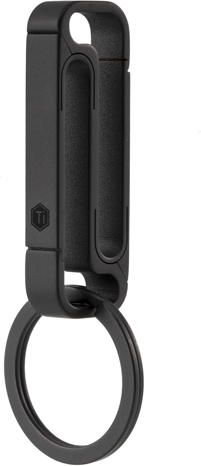 KeyUnity Titanium Key Holder Belt Clip, Double Side Carabiner Keychain For Men