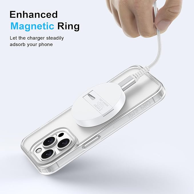 Magnetic Charger for Samsung Wireless Charger Fast Charging Pad Magsafe Wireless Charger Phone Charger Stand for Samsung S25 Ultra S25 Plus S25 S24 S23 S22 S21 S20,iPhone 17Pro Max 16 Plus 15 14 13 12