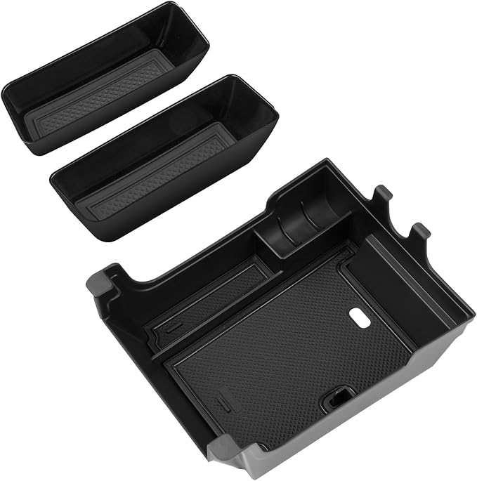 Karltys 3PCS Center Console Organizer Tray Front Door Side Storage Box for 2021-2025 2026 Ford Edge, Middle Console Armrest Organizer and Front Door Handle Insert Pockets (3PCS)