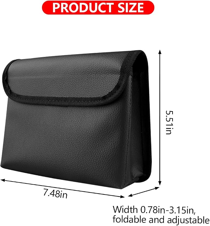 Car Trash Can, Magnetic Leather Vehicle Hanging Dustbin Container with Lid, Foldable Waterproof Leakproof Automotive Suspended Garbage Storage Box, Universal for SUV, Truck, RV