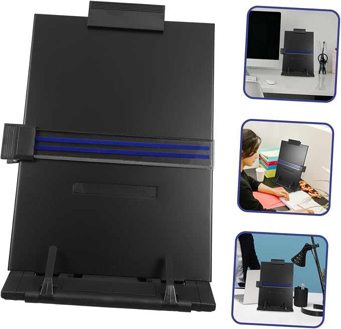Desk Document Holder Adjustable Book Stand Page Holder for Reading Desk