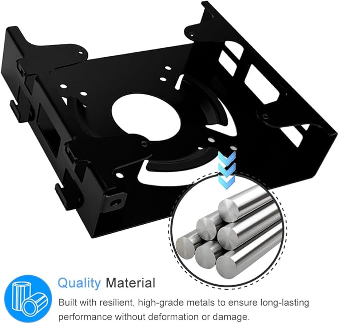 IFCASE Mount for Dell OptiPlex 9020 7070 7060 7050 7040 7020 7010 3060 3050 3020 MFF Micro PC, Under Desk/Wall/VESA Metal Mount with Screw (Black)