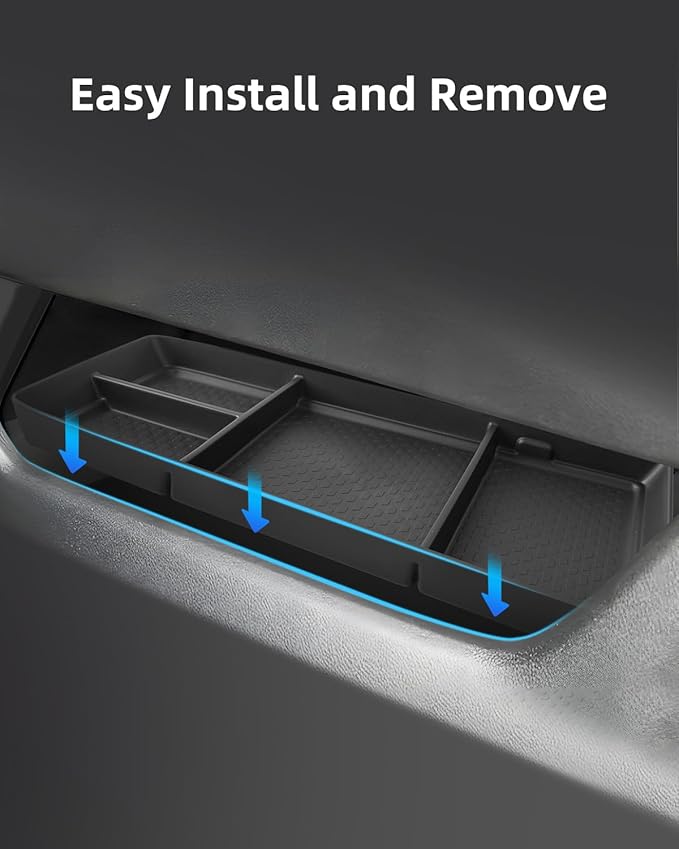 Under Center Console Organizer for Chevy Equinox 2025 2026, 2025 2026 Chevy Equinox Accessories-Black(Not for Equinox EV)