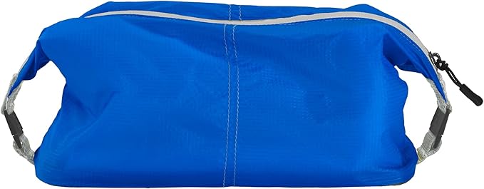 Lewis N Clark Electrolight Toiletry Kit for Travel, Gym, Bathroom, TSA Approved Waterproof Toiletry Bag with Hanging Straps and Non-Slip Bottom - Bright Blue