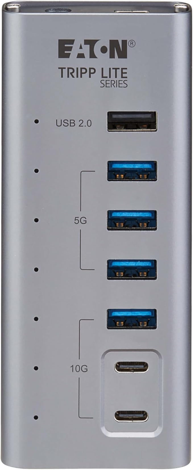 Eaton Tripp Lite Series USB C Hub 3.2 Gen 2 with 5 USB-A and 2 USBC Ports, Up to 10 Gbps Data Transfer, 7.5W Charging, Plug-and-Play, Laptop Docking Station, 3-Year Warranty (U360-007-5A2C)