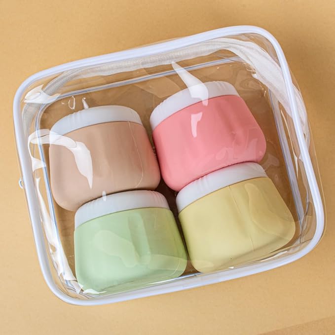 vodvob Travel Bottles Set - TSA Approved, Leak Proof, Refillable Silicone Toiletry Containers