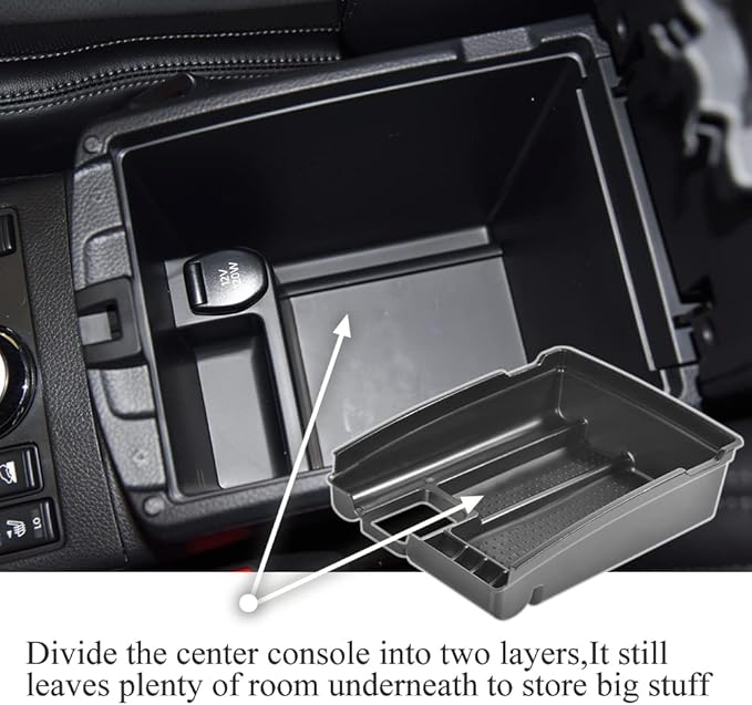 Vesul Center Console Organizer Storage Box Compatible with Nissan Rogue 2014-2020 Rogue Sport 2017-2022 Murano 2015-2024 ABS Insert Tray Organizer Glove Pallet