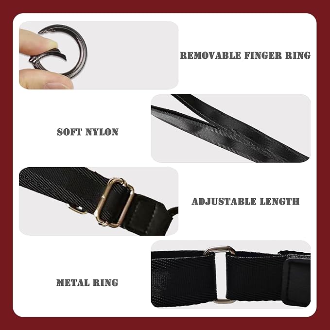 Passport Holder with Lanyard Around the Neck to Prevent Loss and Theft, Rfid Passport Holder for Travel, Passport Cover, Passport Wallet with Adjustable Lanyard for Women & Men (Black - Lanyard)