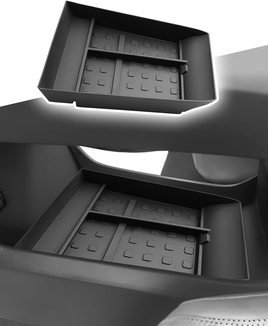 CDEFG for 2024 2025 2026 Hyundai Santa Fe Lower Console Tray - Under Center Console Organizer TPE Accessories