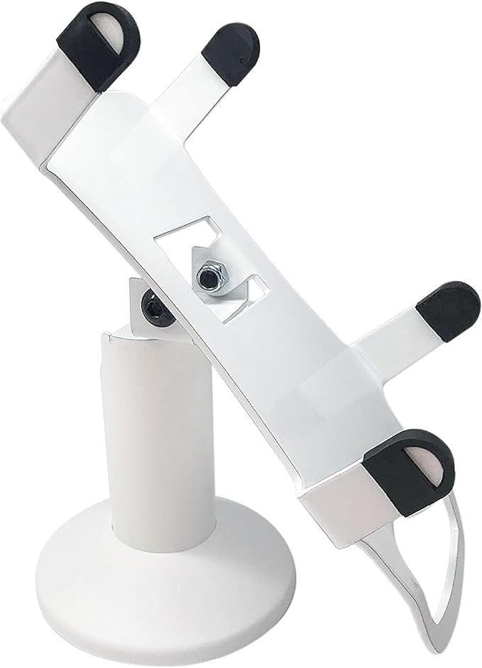 DCCStands Pax A80 Swivel and Tilt Stand, Screw-in and Adhesive - Low Profile, White