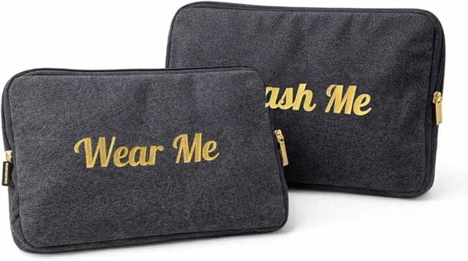 Travel Laundry Bag – Wear Me Wash Me 2-Sided Organizer for Clean & Dirty Clothes, Lightweight Packing Pouch for Suitcase