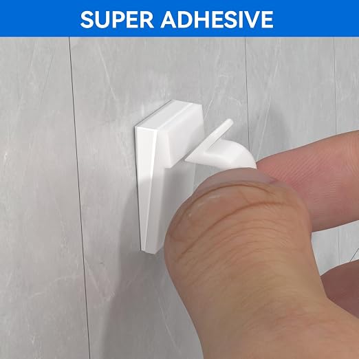 Cable Clips 50pcs with Strong Adhesive Tapes,Wire Holder Organizer Cord Management for Car, Office and Home (White- CC04(50PCS))
