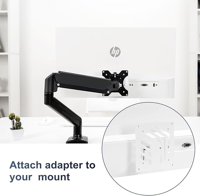 Wall Mount VESA Adapter Bracket Compatible with HP M Series Monitors M22f M24f M24fd M24fw M24fwa M27f M27fd M27fq M27fw M27fwa M32f 524sa 524sw 524sf 527sa 527sw 527sf and 532sf